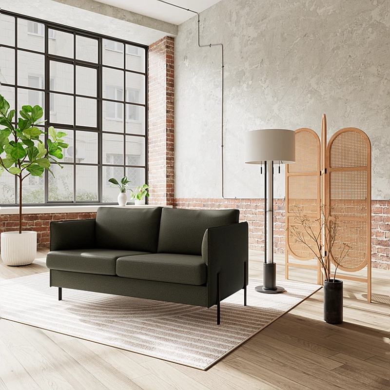 Unite-365-06-groen-2 London 2½ personers sofa i Unite 365/06 Grøn stof