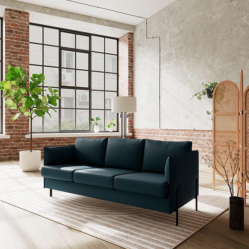 Unite-365-35-turkis-3-3 London 3 personers sofa i Unite 365/35 Turkis