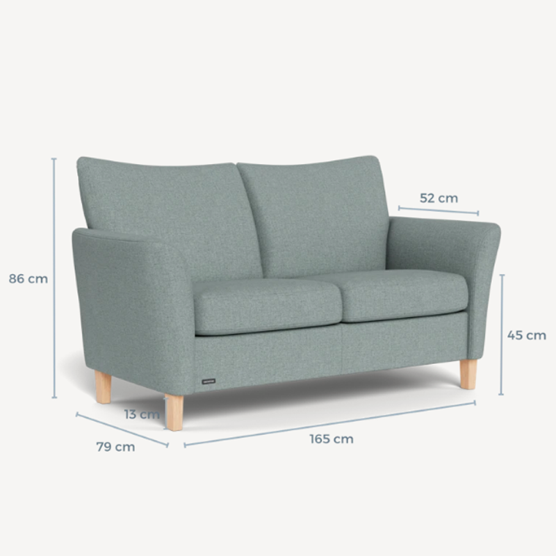 koksdal-mint-7 System+ 2½ personers sofa i koksdal mint stof