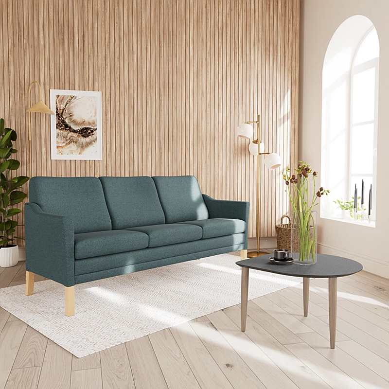 milos-261-04-blaa-2-3 Milos 3 personers sofa i 261/04 Blå stof